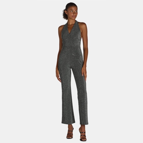 🆕 Madden NYC Women's and Women's Metallic Halter
Jumpsuit, Sizes (M-XL) - Picture 3 of 4